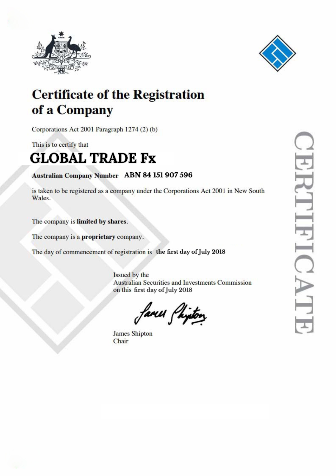 Certificate 2